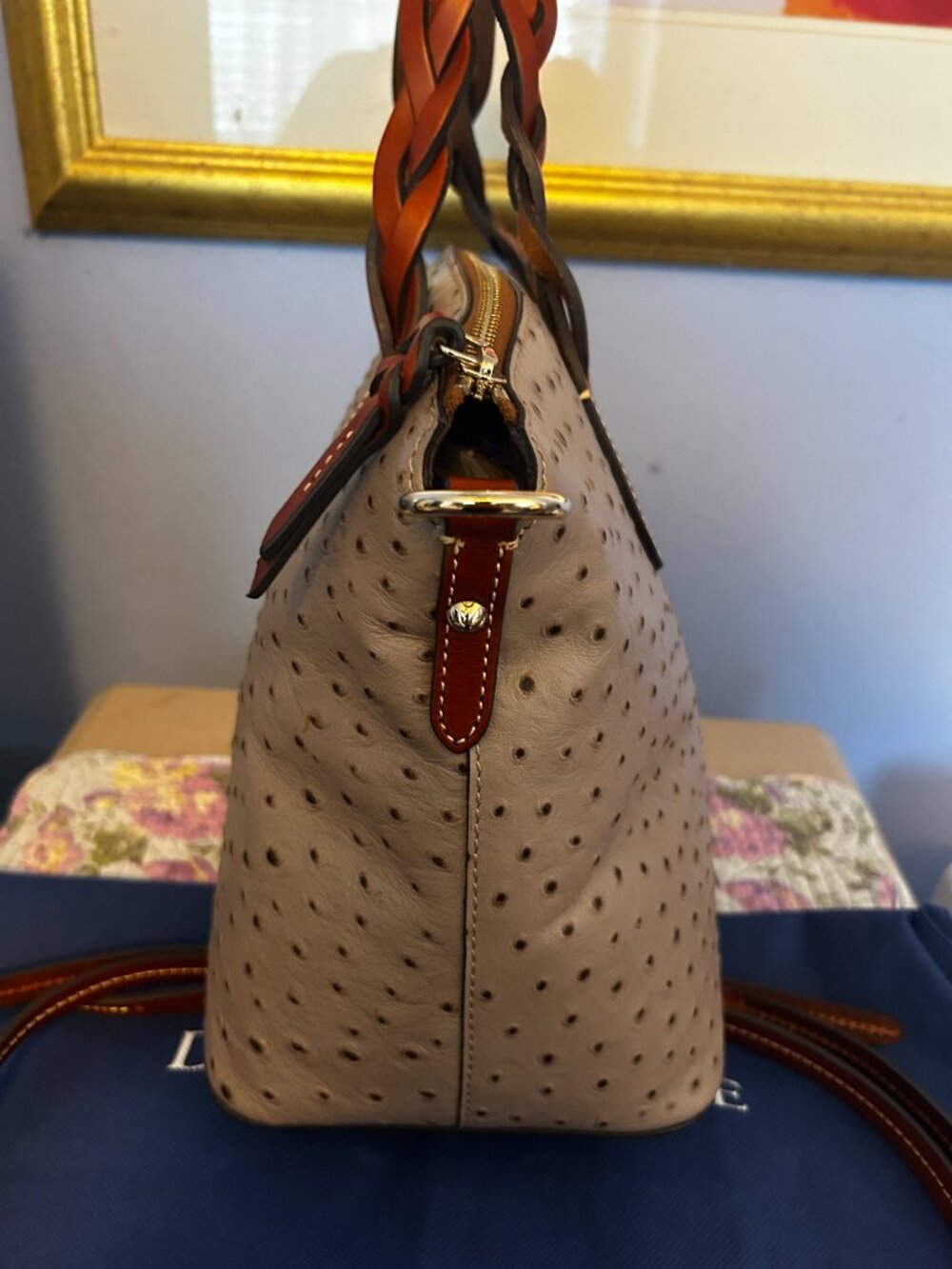 Dooney and Bourke Embossed Premium Calf Leather NWOT - Picture 3 of 6